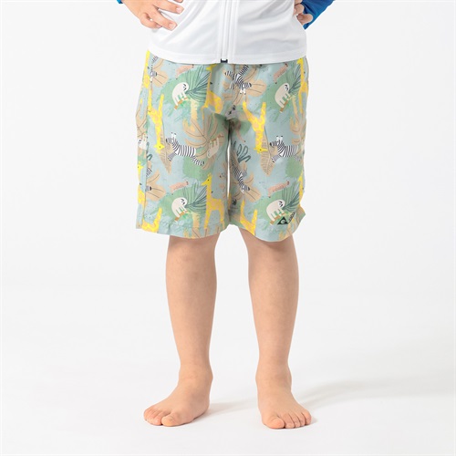 水着 GERRY(ジェリー) サファリ柄サーフパンツ 小学生 水着 男の子 キッズ 120cm-130cm