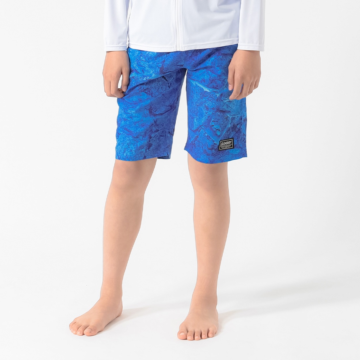 GERRY(ジェリー) ストーン柄サーフパンツ 男の子 キッズ 130cm-160cm(ブルー-160cm)