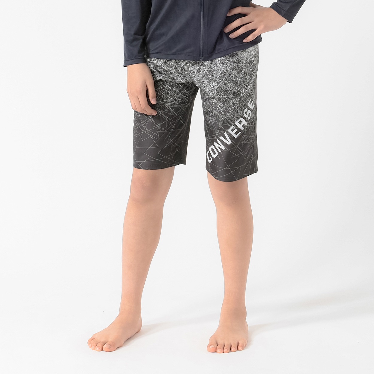 CONVERSE(コンバース) グラデサーフパンツ 小学生 中学生 水着 男の子 キッズ 140cm-160cm(ホワイト-140cm)