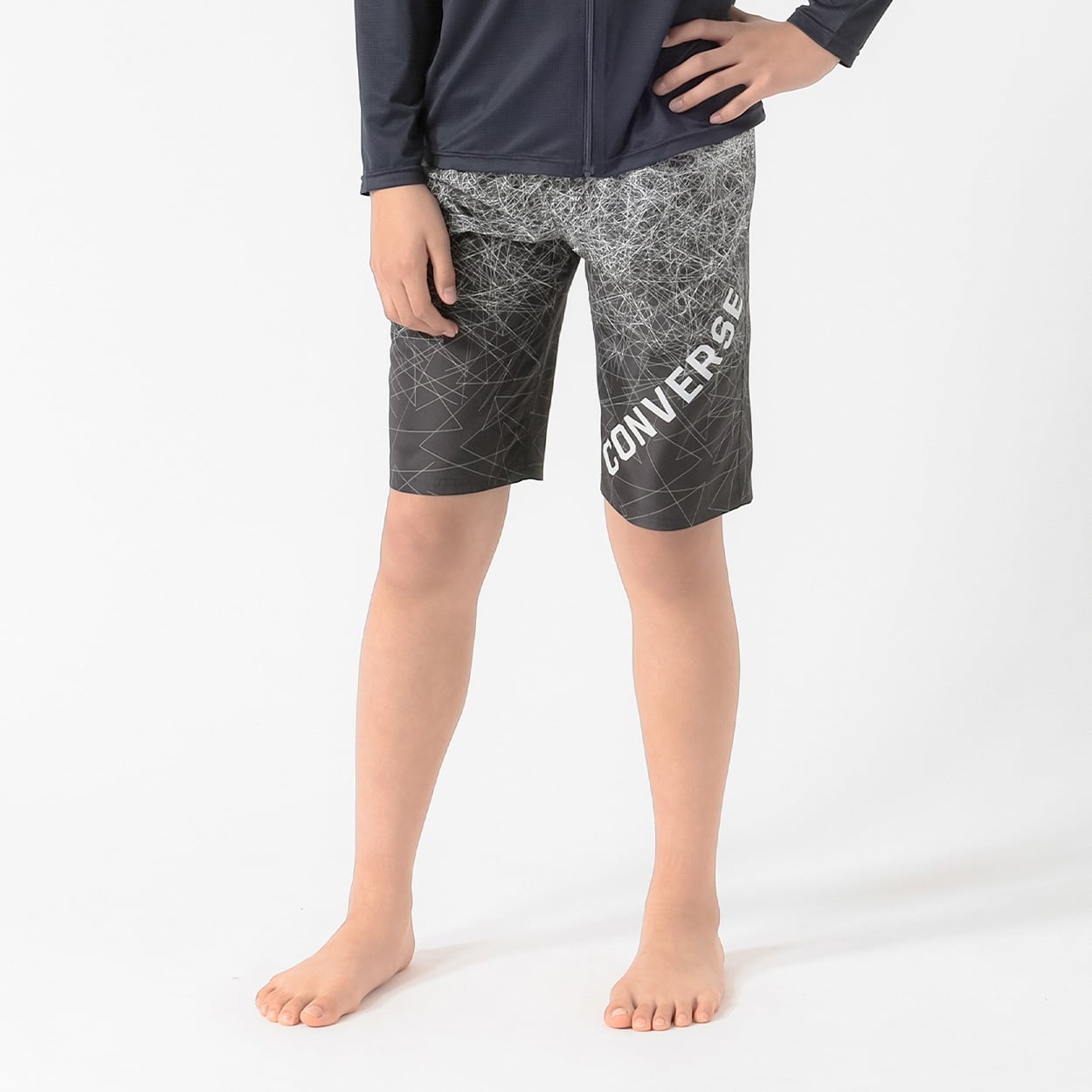 CONVERSE(コンバース) グラデサーフパンツ 小学生 中学生 水着 男の子 キッズ 140cm-160cm(ホワイト-150cm)