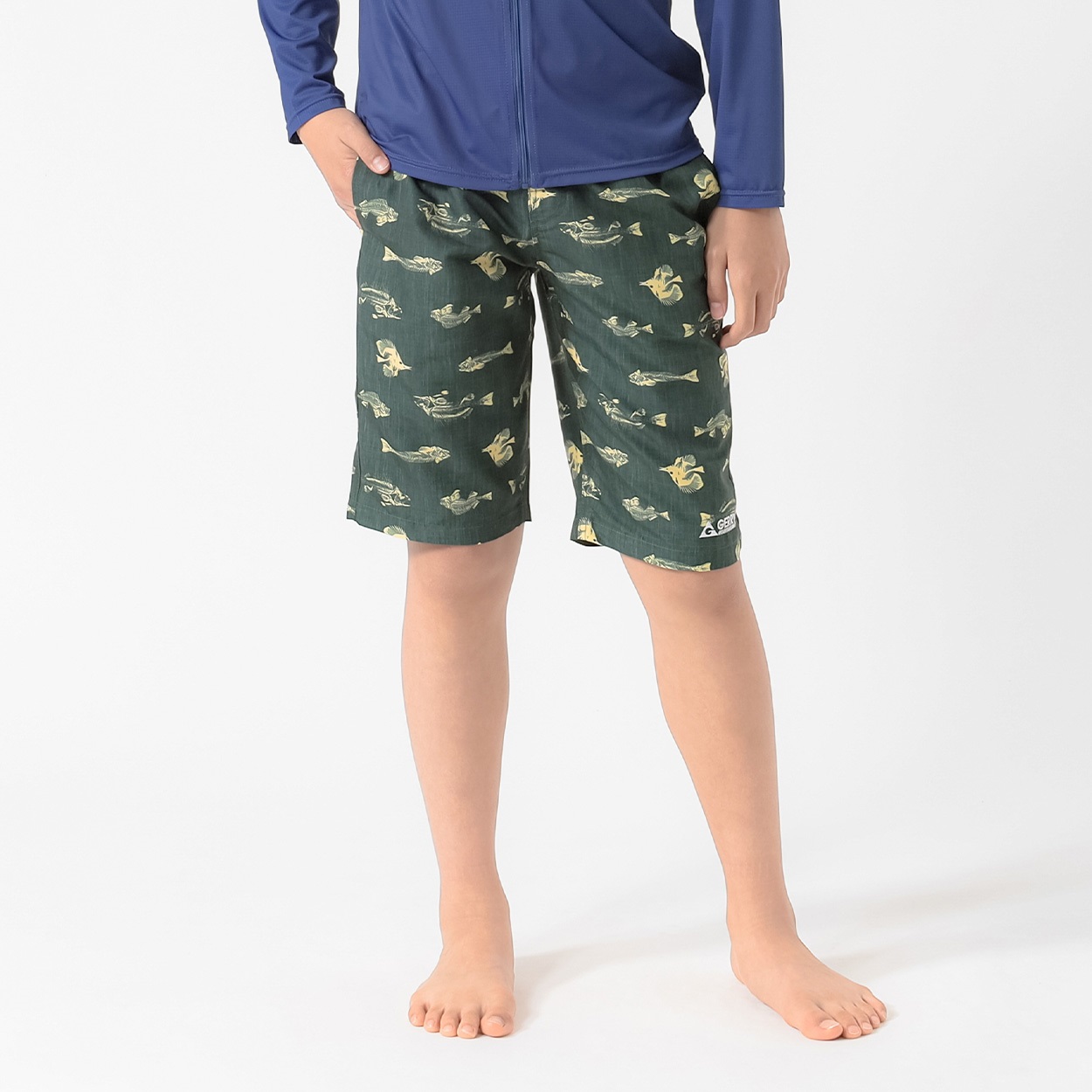 GERRY(ジェリー) フィッシュスカルサーフパンツ 男の子 キッズ 130cm-160cm(グリーン-150cm)