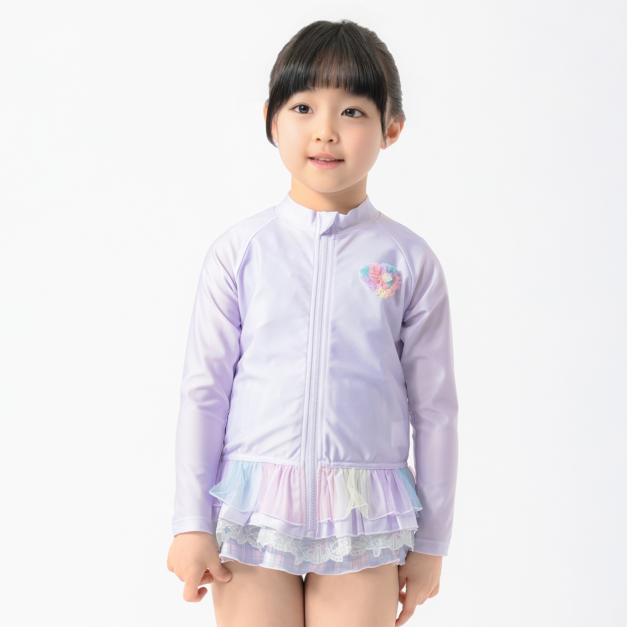 ハートモチーフラッシュガード 女の子 キッズ 110cm-130cm | イオン