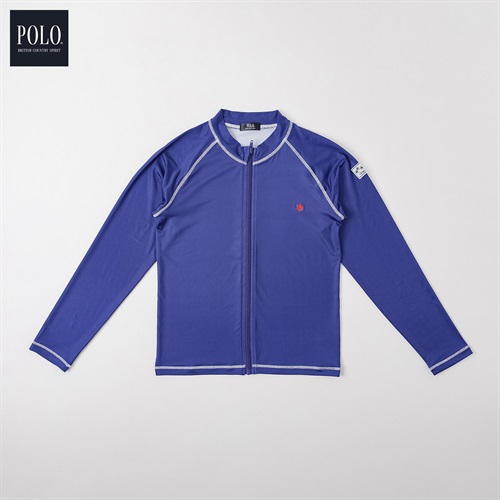 POLO BCS ラッシュガード 男の子 紫外線対策 キッズ 140cm-160cm(ネイビー-140cm)