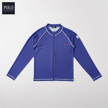 POLO BCS ラッシュガード 男の子 紫外線対策 キッズ 140cm-160cm(ネイビー-140cm)