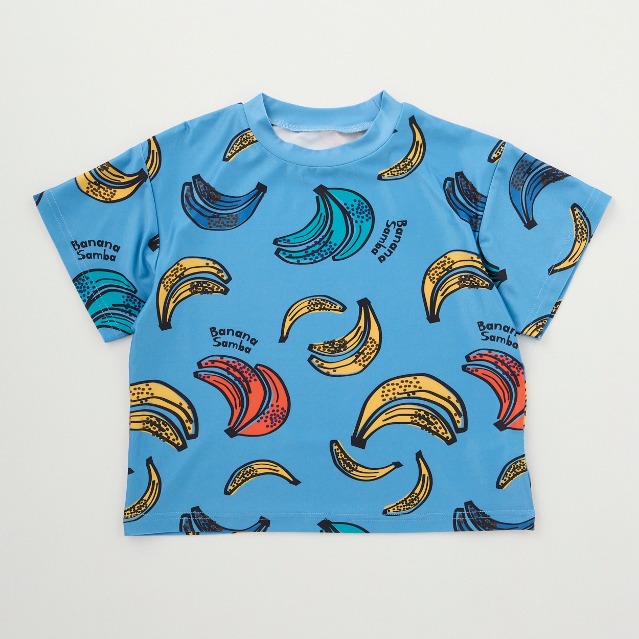 バナナ総柄水遊びTシャツ 男の子 キッズ 110cm-130cm(ネイビー-110cm)