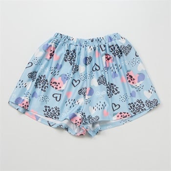 ハートレオパード水遊びパンツ 女の子 キッズ 110cm-130cm(サックス-110cm)