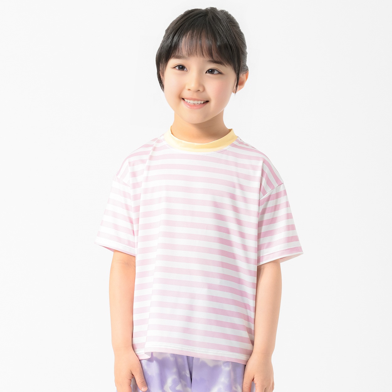 Santos Laguna ボーダー　キッズ　シャツ MARIARJUE ボーダーラッシュTシャツ 女の子 キッズ 110cm-130cm