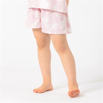 MARIARJUE タイダイ風スイムパンツ 女の子 キッズ 110cm-130cm(ピンク-110cm)