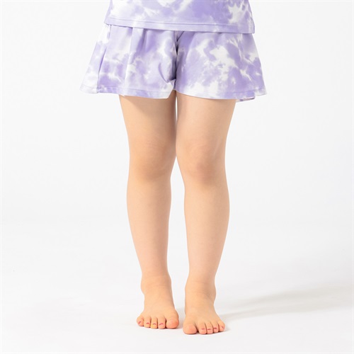 MARIARJUE タイダイ風スイムパンツ 女の子 キッズ 110cm-130cm(ラベンダー-110cm)