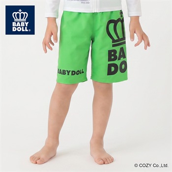 BABYDOLL サーフパンツ キッズ 男の子 100cm-130cm(グリーン-100cm)