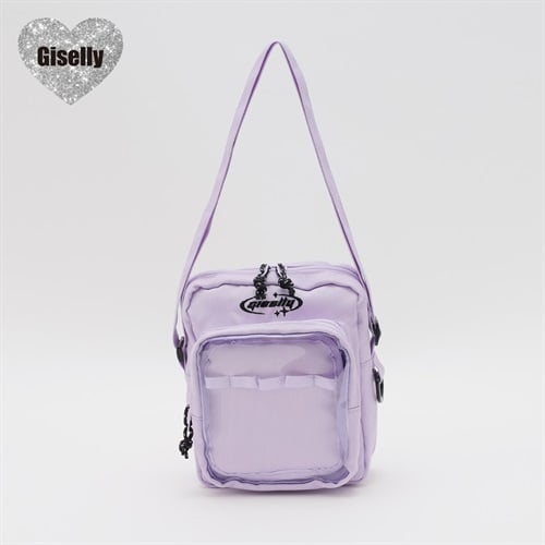 Giselly(ジゼリー) PVCポケット付きポシェット キッズ 女の子(パープル-ONE SIZE)