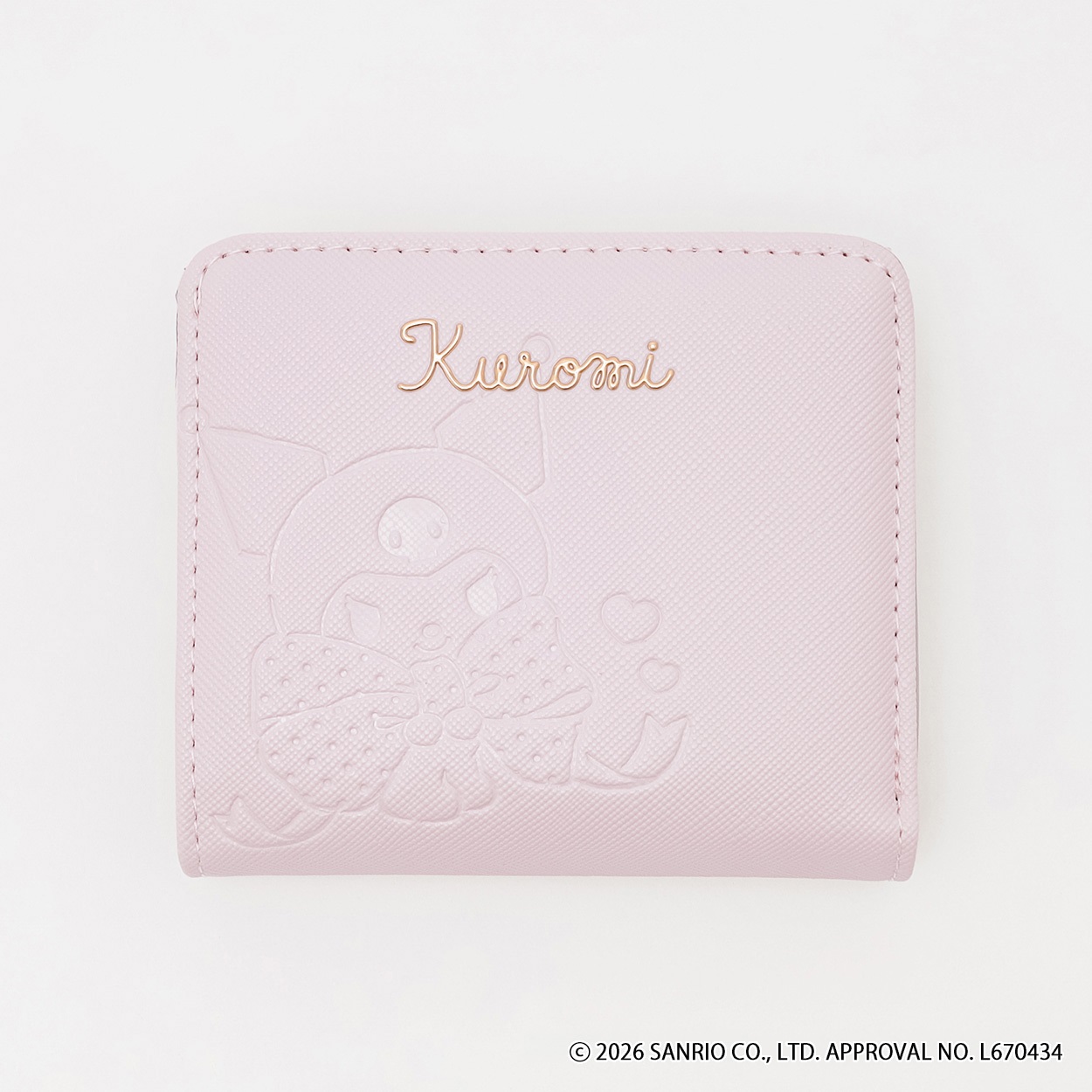 サンリオキャラクターズ 型押しL字ファスナー財布 キッズ 女の子(ラベンダー-ONE SIZE)
