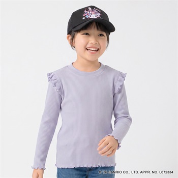 サンリオキャラクターズ メッシュキャップ キッズ 女の子(ブラック-54cm)