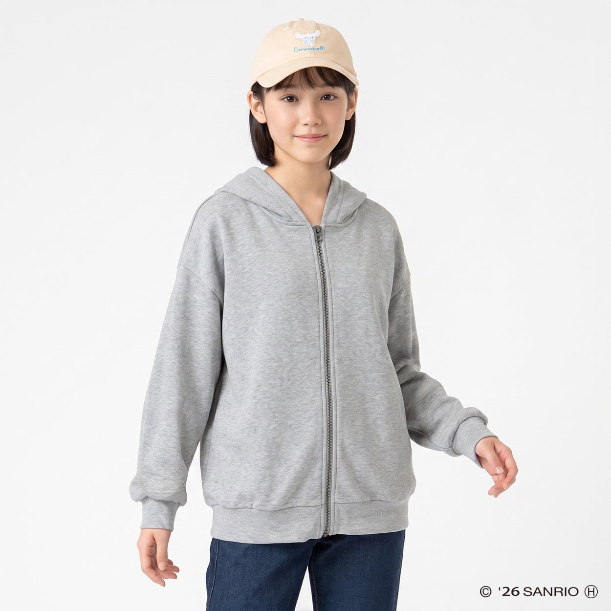 シナモロール キャップ キッズ 女の子(ベージュ-54cm)