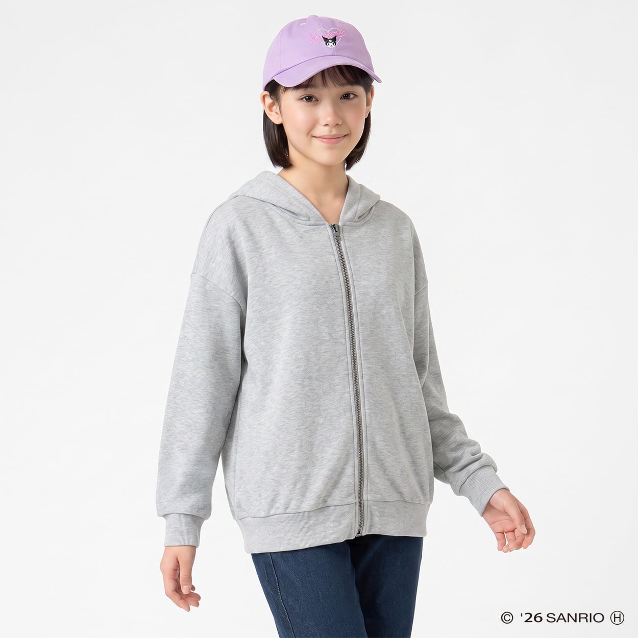 クロミ キャップ キッズ 女の子(ラベンダー-54cm)
