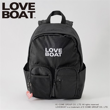 LOVEBOAT 2ポケリュック キッズ 女の子(ブラック-ONE SIZE)