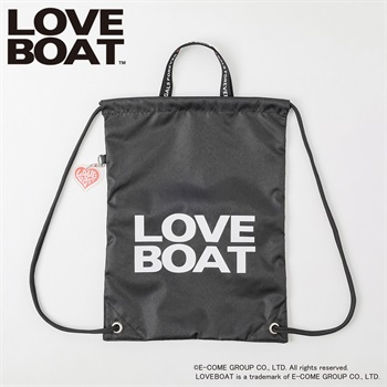 LOVEBOAT ナップサック キッズ 女の子(ブラック-ONE SIZE)