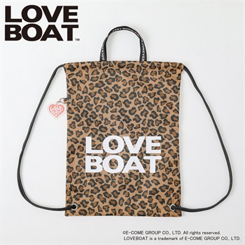 LOVEBOAT ナップサック キッズ 女の子(ブラウン-ONE SIZE)