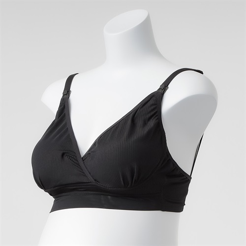 マミールナ ナチュラルフィットブラ リブ グラマーサイズ 産前～授乳期 マタニティ