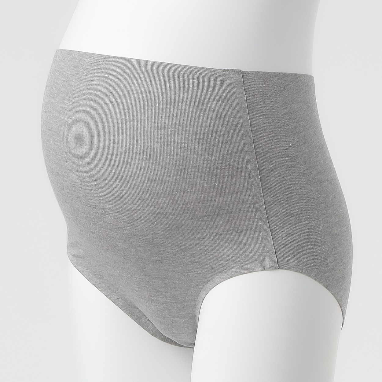 リラックスショーツ 深ばきタイプ 産前～授乳期 マタニティ(杢グレー-マタニティL～LL)