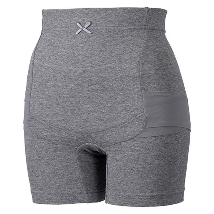 ピジョン はくだけで骨盤キュットパンツ＜帝王切開になっても使える＞ 入院準備 補正インナー 産後(グレー-L)
