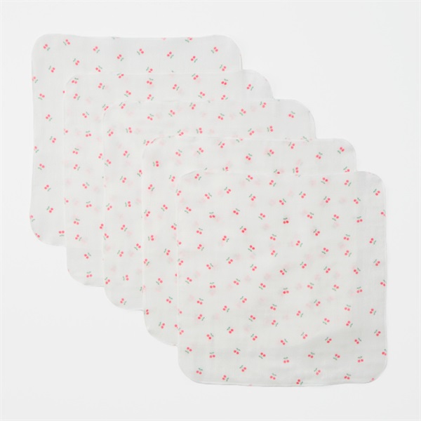 無地 ガーゼハンカチ 5枚組 | イオンスタイルオンライン 衣料品