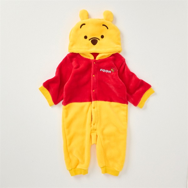 【✨️激レア✨️】⭐️Disney Pooh⭐️ くまのプーさん オーバーオール ディズニーベビー くまのプーさん 変身オール 長袖カバーオール