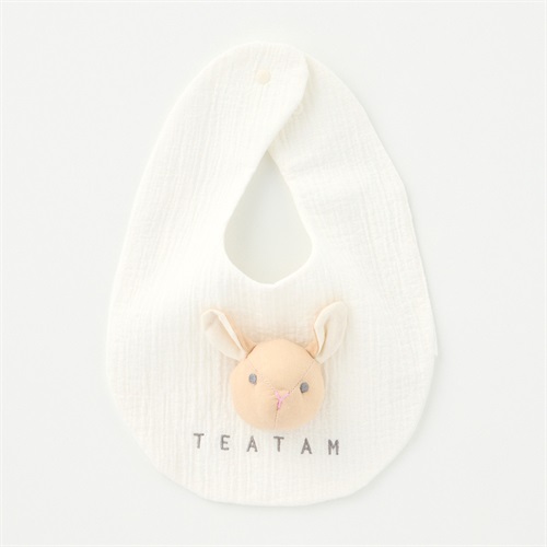 TEATAM アニマルモチーフ付 ガーゼ スタイ ベビー
