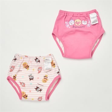 アンパンマン 3層トレーニングパンツ 2枚組 トイトレ(ピンク-95cm)
