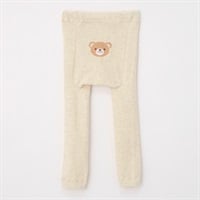 おしり動物柄 スパッツ ベビー(くま(杢ベージュ)-75cm)