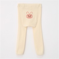 おしり動物柄 スパッツ ベビー(うさぎ(アイボリー)-75cm)