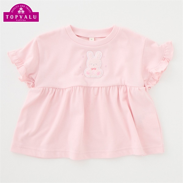 ピースフィットクール うさぎ柄半袖Tシャツ ベビー服 トップ