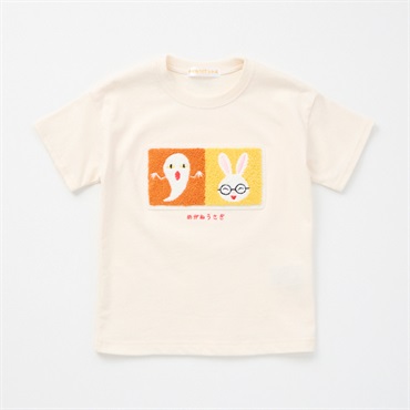 袖ラインサガラ刺繍 メガネうさぎ ポケット付き 長袖Tシャツ imgrc0102938527.jpg