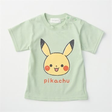 モンポケ 前後プリント 天竺 半袖Tシャツ ベビー服