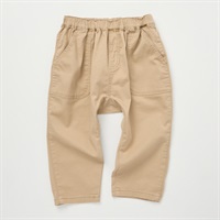 綿ストレッチ サルエルパンツ ベビー(ベージュ-80cm)