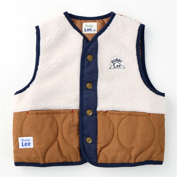 Buddy Lee ボアキルト 切替ベスト ベビー キッズ | イオンスタイル