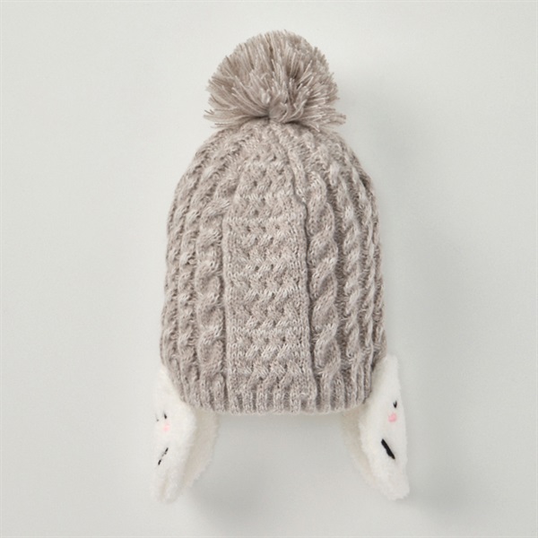 シマエナガ 耳あて付きニット 帽子 ベビー | イオンスタイル