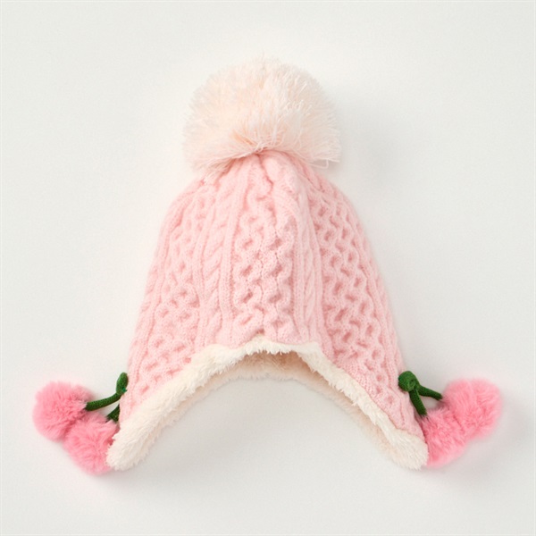 さくらんぼ ウインターニット 帽子 ベビー | イオンスタイル