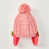 いちご型 耳あて付きニット 帽子 ベビー | イオンスタイル