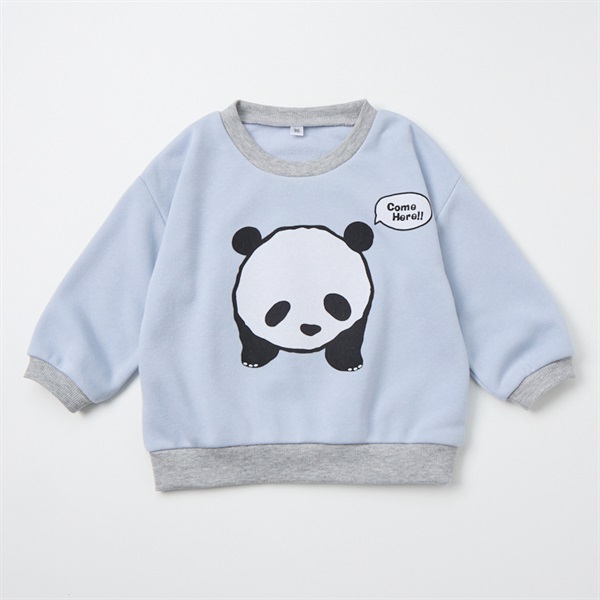 miki HOUSE ミキハウス セーター 80 動物前後プリント 裏起毛 