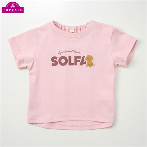 ピースフィットクール 犬ワッペン 半袖Tシャツ ベビー トップバリュ