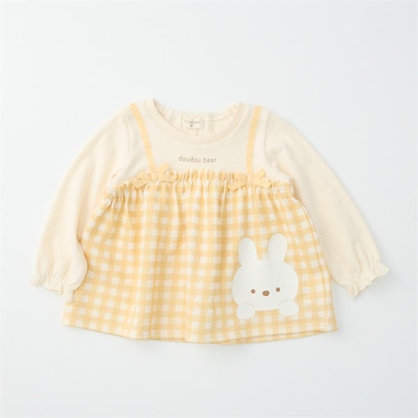 doudou bear ミニパイル ギンガムチェックトレーナー ベビー | イオン