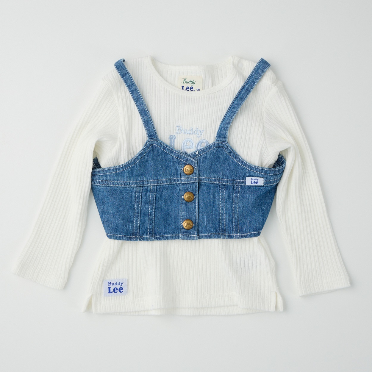 Buddy Lee デニムビスチェ 長袖Tシャツ ベビー キッズ | イオン