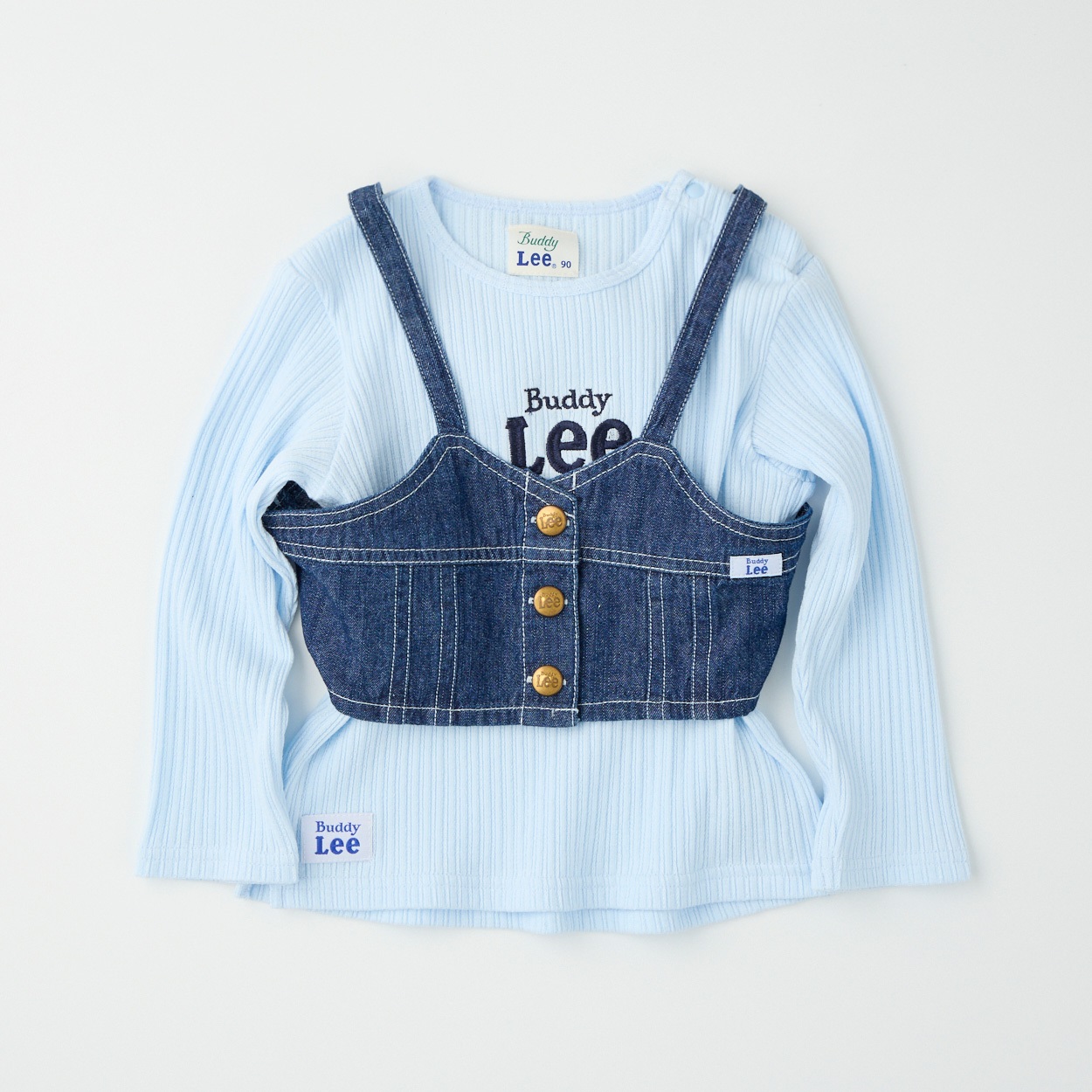Buddy Lee デニムビスチェ 長袖Tシャツ ベビー キッズ | イオン