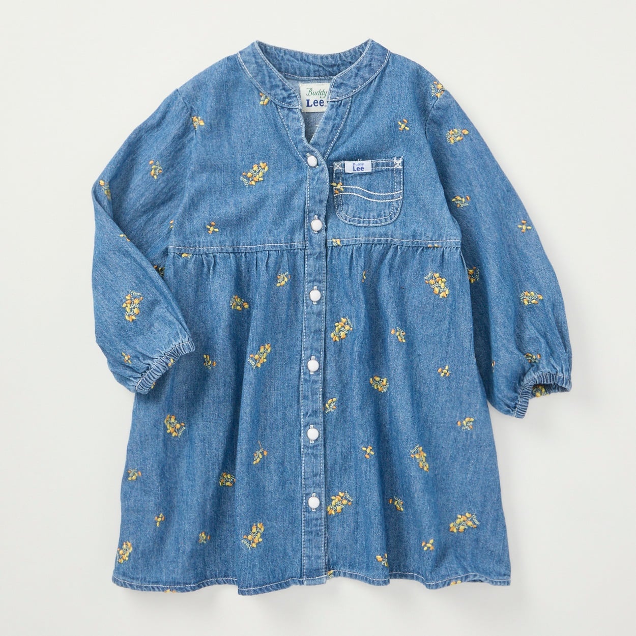 Buddy Lee 花刺繍 デニム 長袖ワンピース ベビー キッズ | イオン