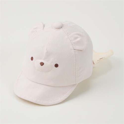 くまキャップ 日よけ付き ベビー 帽子
