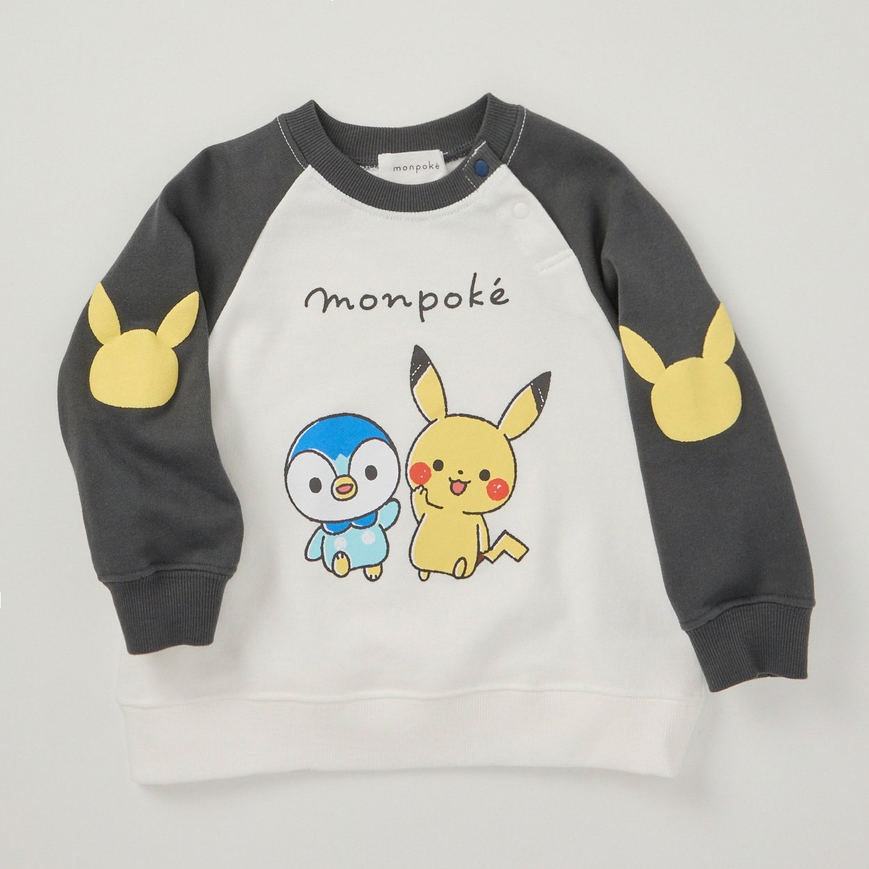 モンポケ 肘発泡プリント 裏毛トレーナー ベビー | イオンスタイル