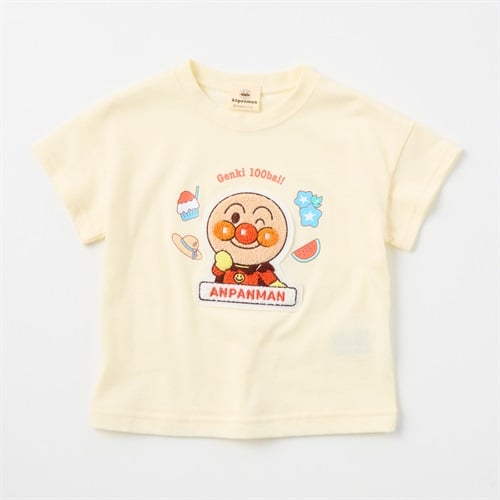 アンパンマン サガラ刺しゅう 天竺 半袖Tシャツ ベビー