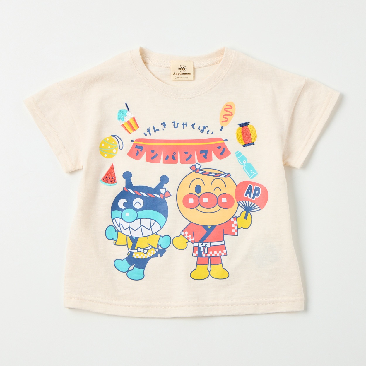 アンパンマンさん専用 アンパンマン 刺しゅう スラブ天竺 半袖Tシャツ ベビー | イオン