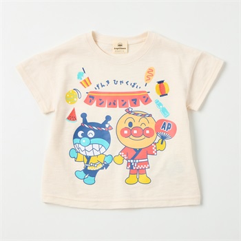 アンパンマン 刺しゅう スラブ天竺 半袖Tシャツ ベビー | イオン